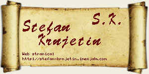 Stefan Krnjetin vizit kartica